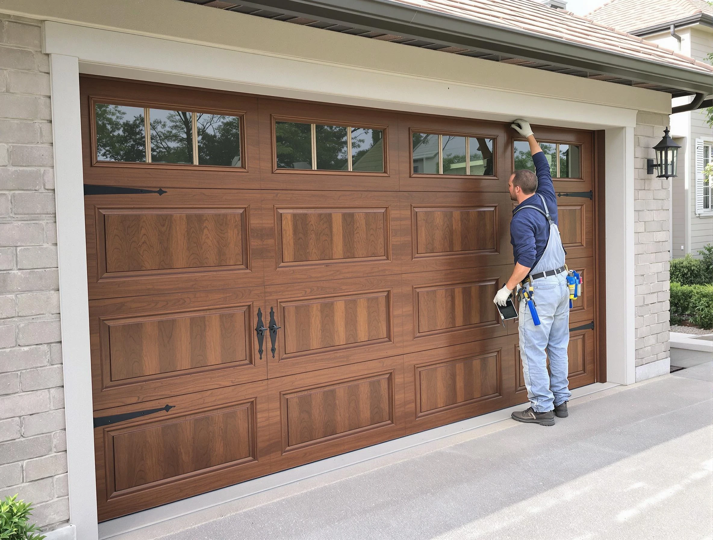 Custom garage door showcase by Jacksonville Garage Door Repair in Jacksonville