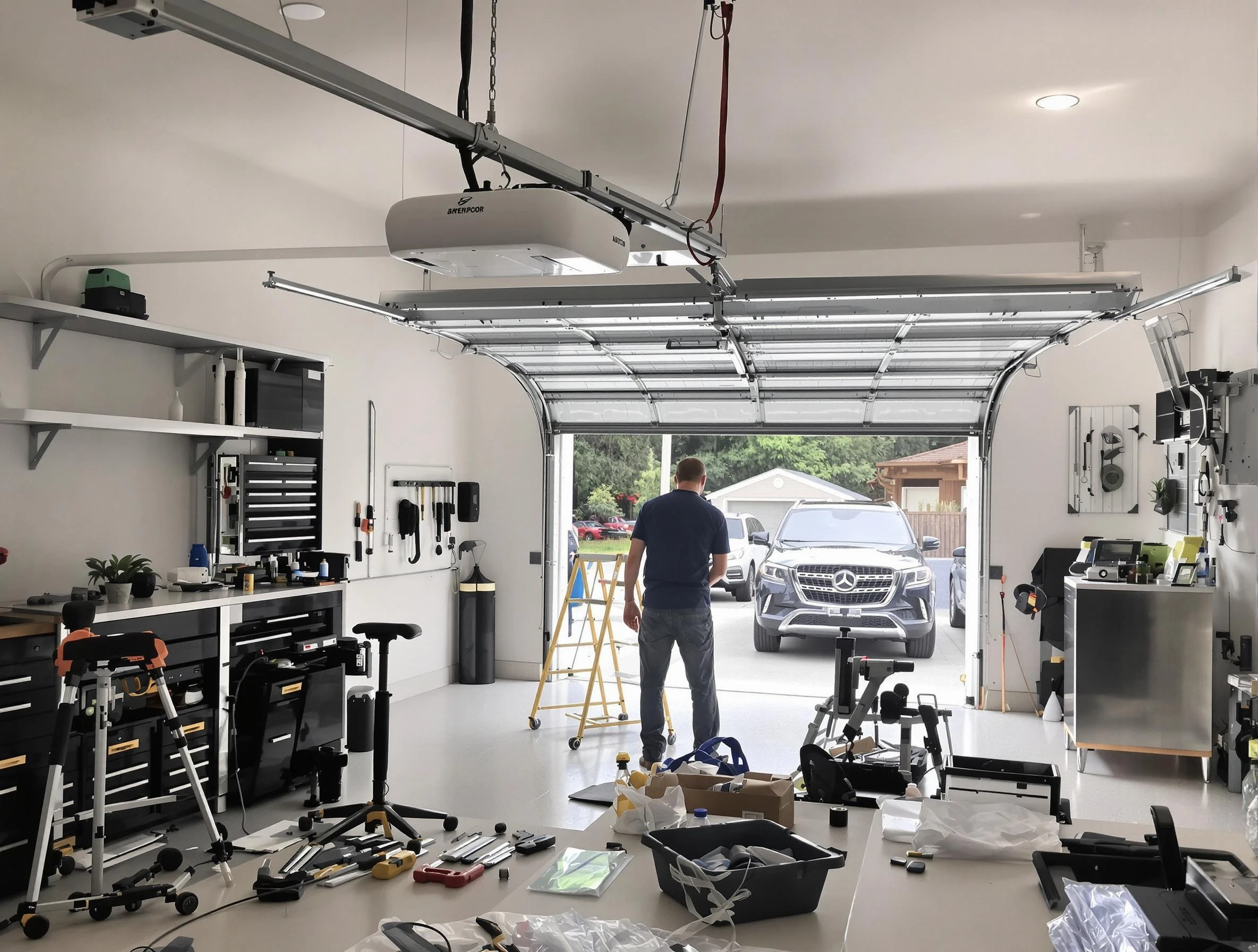 Garage door opener installation by Jacksonville Garage Door Repair in Jacksonville