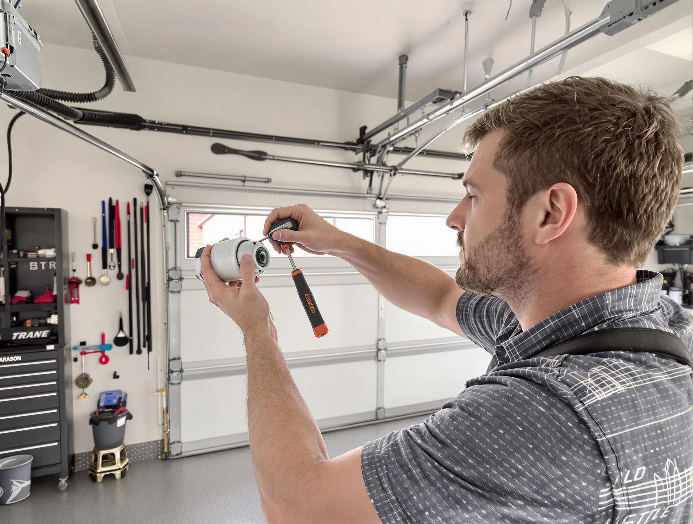 Garage door opener repair service by Jacksonville Garage Door Repair in Jacksonville