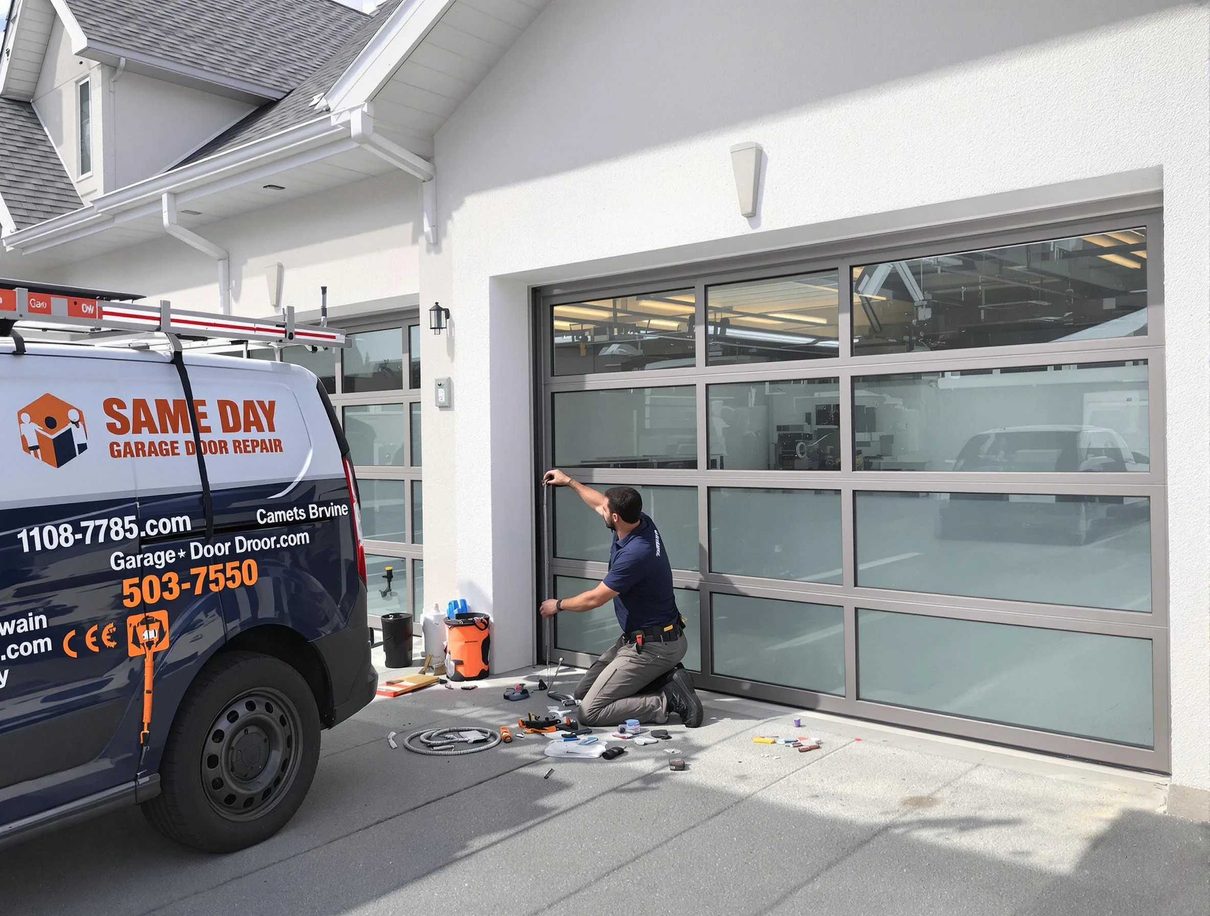 Same-day garage door repair service by Jacksonville Garage Door Repair in Jacksonville